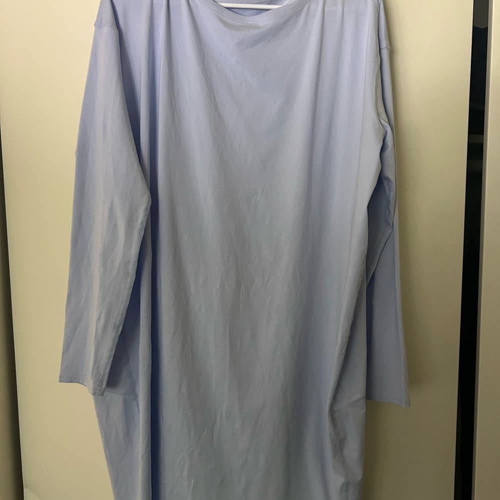 lululemon athletica Light Blue Long Sleeve Dress